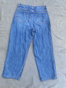 💯 Vintage Blue Denim Jeans | Wide Leg Baggy Fit