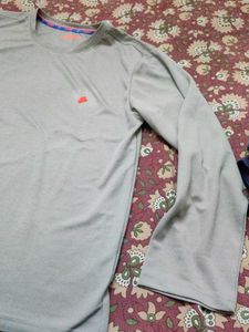 Men's Grey Long Sleeve T-Shirt