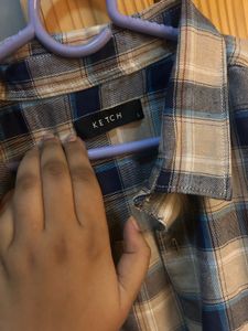 ketch Men's Plaid Button-Up Shirt