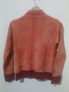 Vintage Floral Zip-Up Cardigan