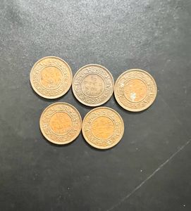 1/2 Pice George V1 British India Rare 5pcs