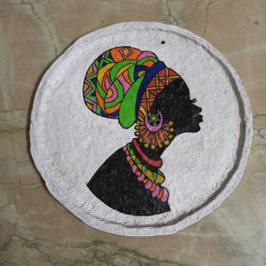 African Woman Wall Art (Paper Mache)