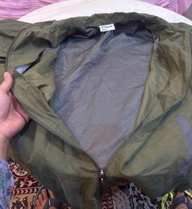 Men's Green &amp; Grey Color Block Jacket
