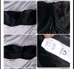 Strapless Black Bra