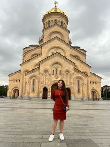 Rust Ribbed Midi Dress