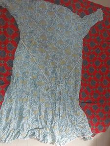 Beautiful Blue Floral Kurta