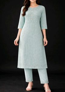 Elegant Light Blue Kurta Set