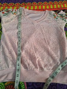 Lace Top with Embroidered Details