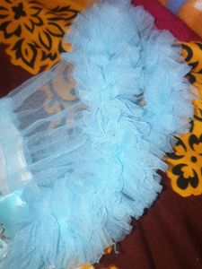 Cute Blue Ruffle Dress