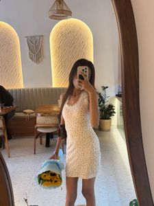 Floral Print Mini Dress (S)