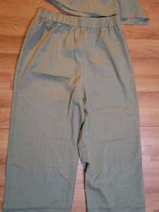 ❗ SAVANA 🩷 Chic Olive Green Wide Leg Jumpsuit