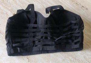 Black 6 Strap Wired Bralette 😍
