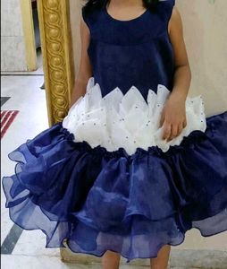 Cute Navy Blue Party Dress