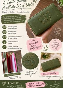 Cute Studded Butterfly Wallet