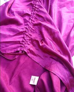 Brand New (Urbanic) Satin Ruched Cowl Neck Dress