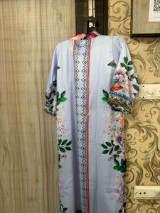 Light Blue Floral Print turkish coord ser
