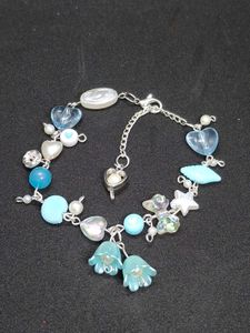 Charming Blue Beaded Bracelet
