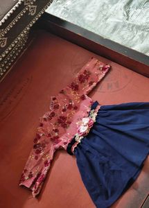 Light Blue Embroidered Kurta