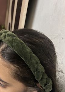 handmade Braided Velvet Headbands Set