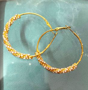 Sparkling Hoop Earrings
