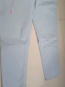 Light Blue Casual Pants