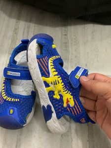 Blue Dinosaur Sandals