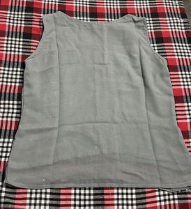 Gray Sequin Tank Top