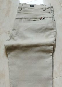 ADNIS Men's Beige Chinos
