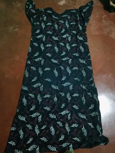 Stylish Leaf Print Kurta
