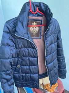 Stylish Navy Blue Puffer Jacket