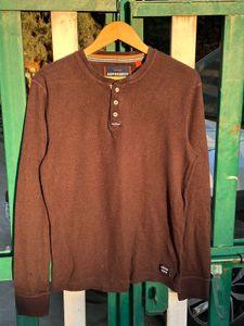 Superdry Long Sleeve Henley Shirt