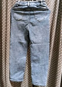 Grey High Waist Straight Fit Women's Jeans | Premi