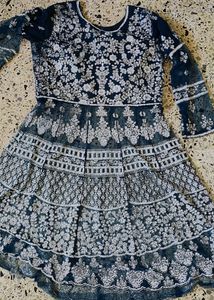 Peplum Kurta With Gharara Dupatta