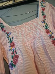 Floral Embroidered Top