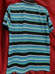 Striped Polo T- Shirt - Casual Cool