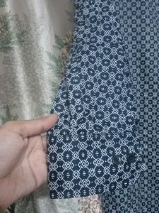 💙🥳blue Patterned attractive Kurta