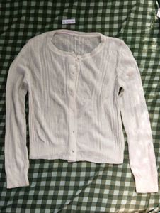 SALE❗aesthetic Cream knit Button-Up Cardigan