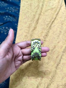 (Adjustable)Stunning Embellished Silk Bangle