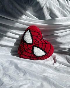 Handmade Spider-Man Heart Pillow
