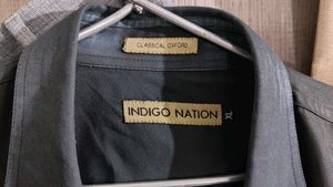 Charcoal Men's Button-Up Shirt