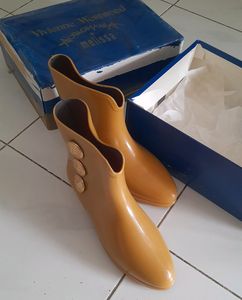 Melissa Viviane Westwood Tan Booties