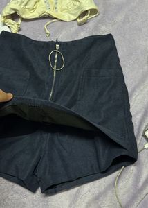 High Waisted Denim Shorts M size