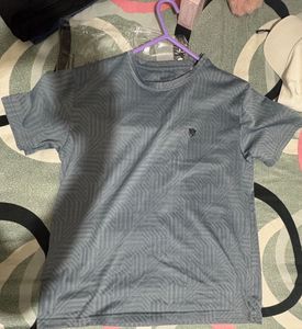 Men's blue Geometric Pattern T-Shirt