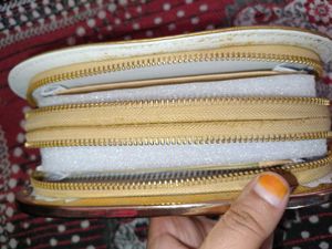 Golden Embellished Clutch Bag
