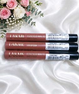 Lakme Matte Liquid Lipsticks (Set of 3)