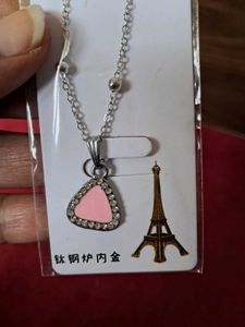 Pink  Pendant Necklace