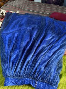 Royal Blue Polka Dot Lehenga Choli