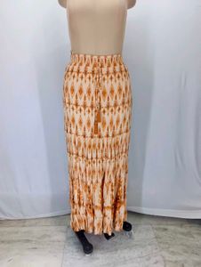 Boho Tiered Print Maxi Skirt