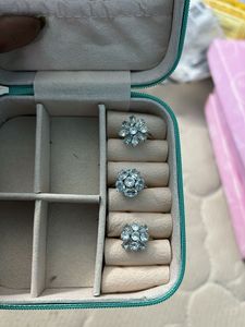 Sparkling Rhinestone Ring Set