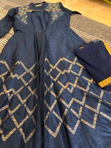 Elegant Blue Ethnic Gown